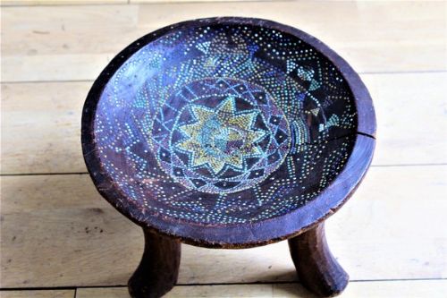 African Beaded Stool