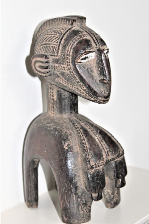 A Very Fine Example of a Baga Nimba Shoulder Mask Good Patina and with Pigments