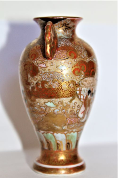 A VERY FINE AND BEAUTIFULLY DECORATED MINIATURE JAPANESE VASE WITH SIGNATURE - ADDITIONAL PHOTO 6