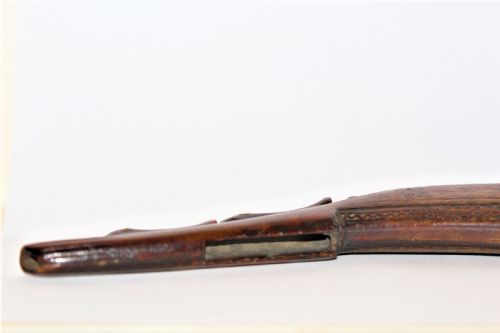 A WELL CARVED 18TH CENTURY GUNPOWDER HORN - ADDITIONAL PHOTO 6