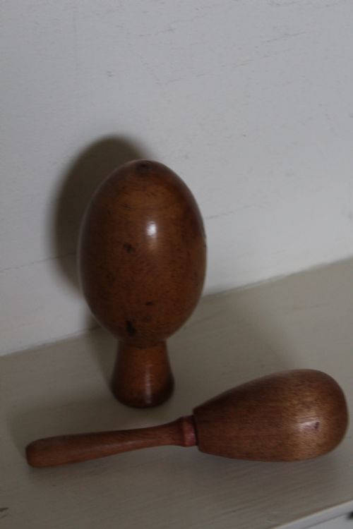 DOUBLE VINTAGE TREEN SOCK DARNER - ADDITIONAL PHOTO 3