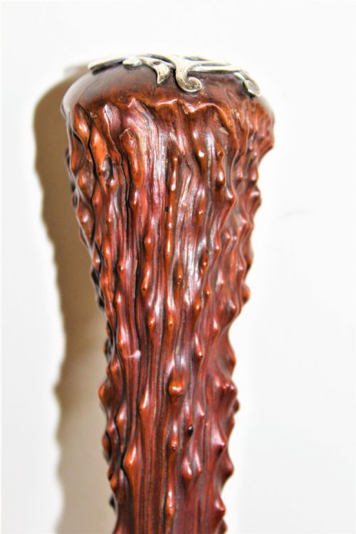 A STURDY WALKING STICK OF NATURAL FORM - ADDITIONAL PHOTO 4