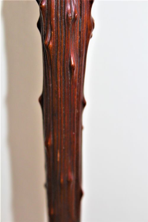 A STURDY WALKING STICK OF NATURAL FORM - ADDITIONAL PHOTO 5