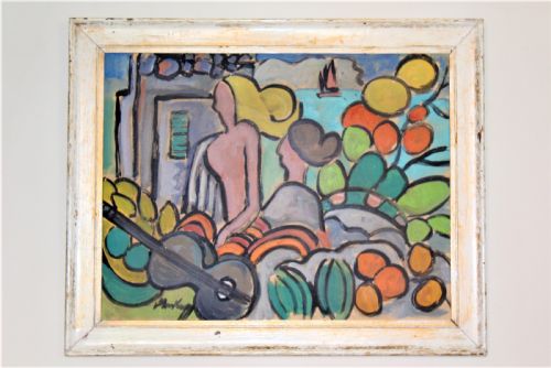 Markey Robinson Signed Vintage Oil Painting