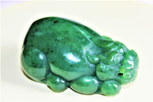 A Nice Chunky Chinese Jade Carving of a Mythical Beast