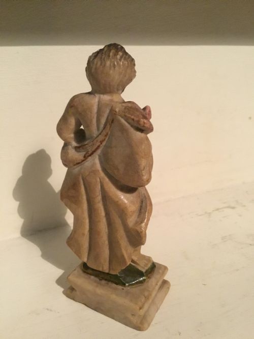 AN EARLY PROBABLY 17TH CENTURY CARVED MARBLE FIGURE OF A ROMAN PHILOSOPHER - ADDITIONAL PHOTO 4