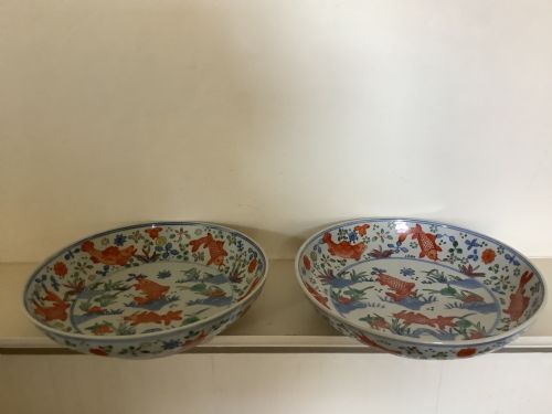 A PAIR OF FINELY HAND PAINTED CHINESE DISHES - ADDITIONAL PHOTO 5