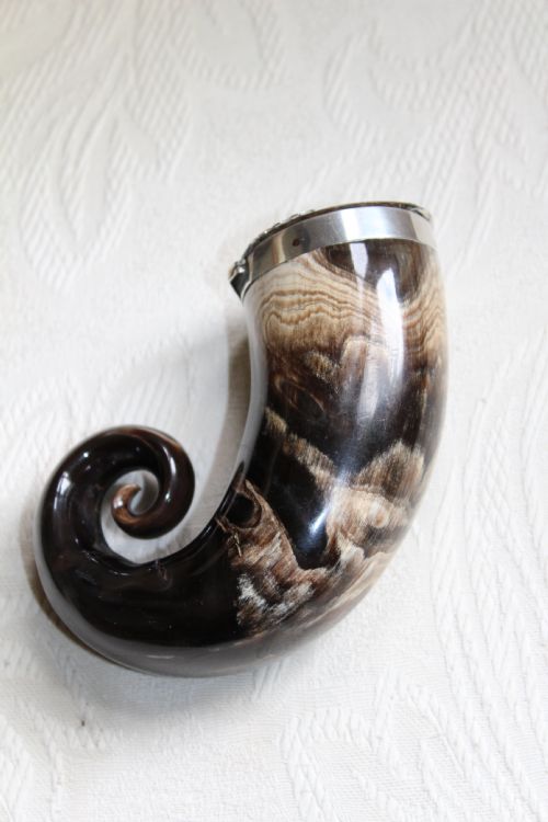 A Larger Than Usual Scottish Snuff Mull the Horn with Beautiful Markings
