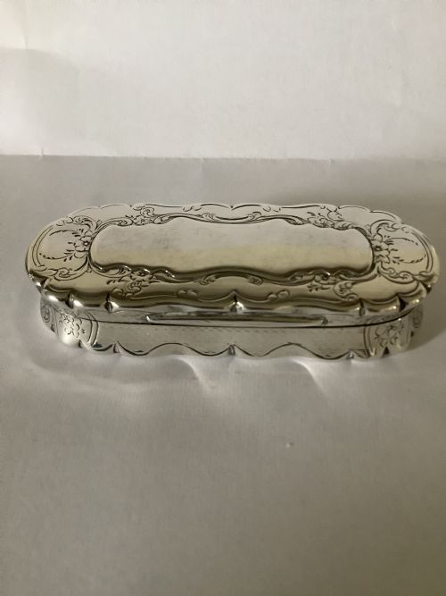 A VICTORIAN SILVER TABLE SNUFF BOX BIRMINGHAM 1862 BY FREDERICK MASON - ADDITIONAL PHOTO 4