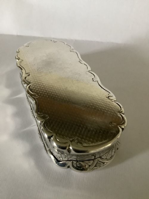 A VICTORIAN SILVER TABLE SNUFF BOX BIRMINGHAM 1862 BY FREDERICK MASON - ADDITIONAL PHOTO 5