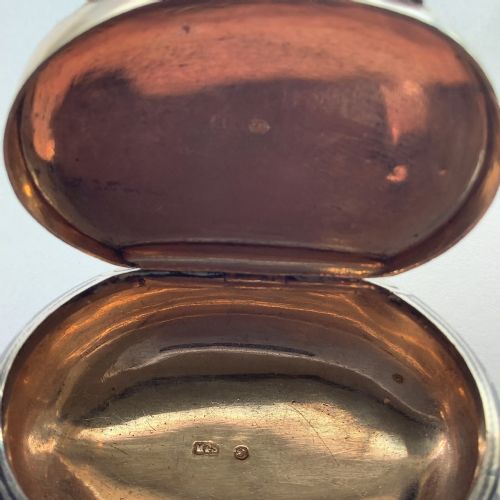 A SMALL SUPERB AND DELIGHTFUL WAISTCOAT POCKET OVAL SNUFF BOX - ADDITIONAL PHOTO 5