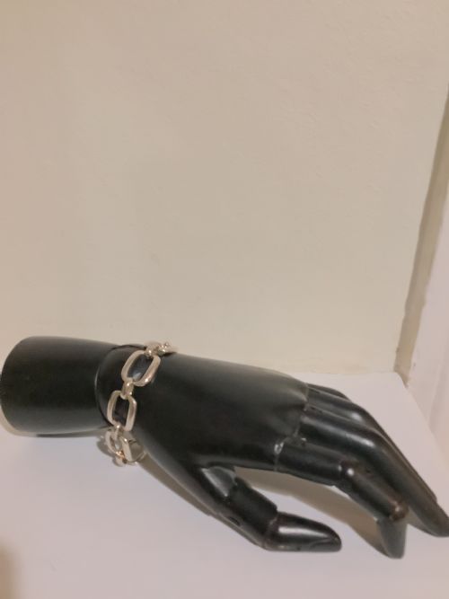 A VERY STYLISH AND ELEGANT SILVER BRACELET CIRCA 1930 - ADDITIONAL PHOTO 7