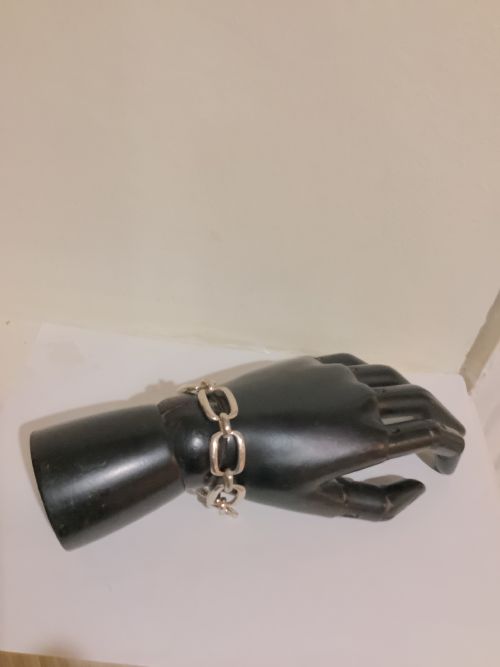 A VERY STYLISH AND ELEGANT SILVER BRACELET CIRCA 1930 - ADDITIONAL PHOTO 9