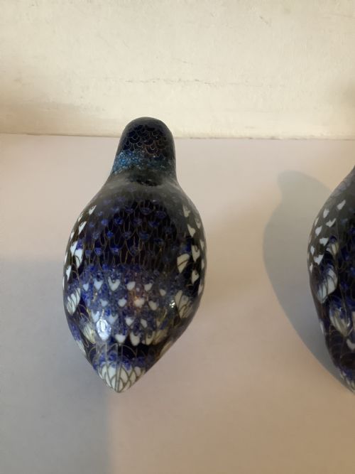 A VERY FINE AND CHARMING PAIR OF CHINESE CLOISONN QUAILS - ADDITIONAL PHOTO 7