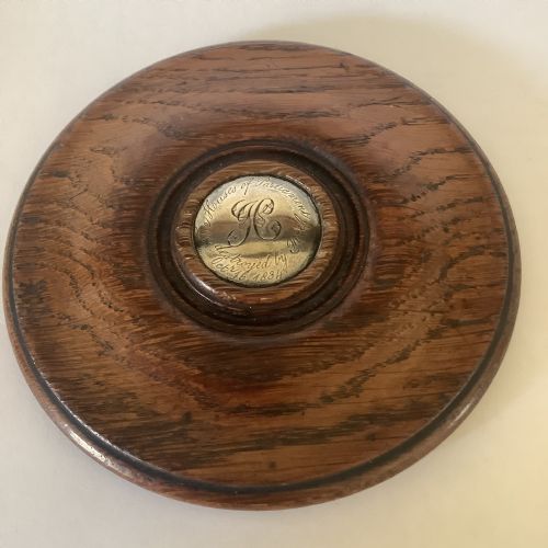 A Relic from the Fire of the Houses of Parliament of 1834 in the Form of an Oak Snuff Box