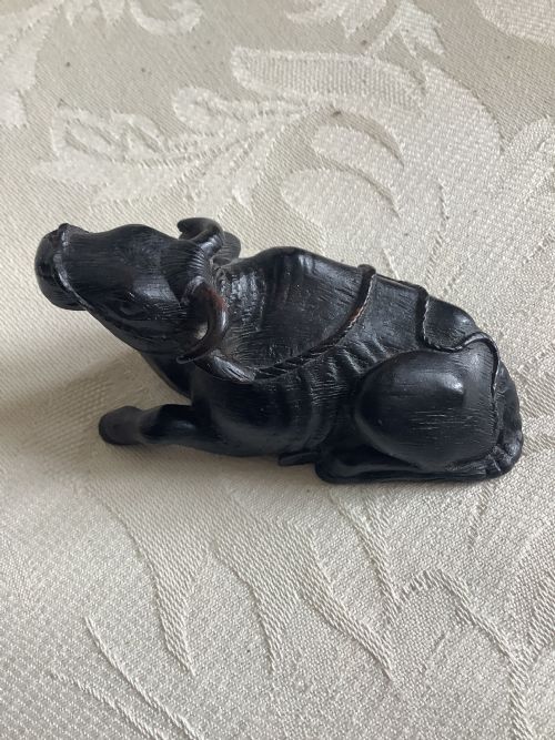 A Very Finely Carved and Signed Wood Netsuke