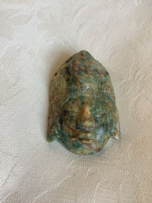 An Early Carved Jade Talisman Pendant Possibly Mayan