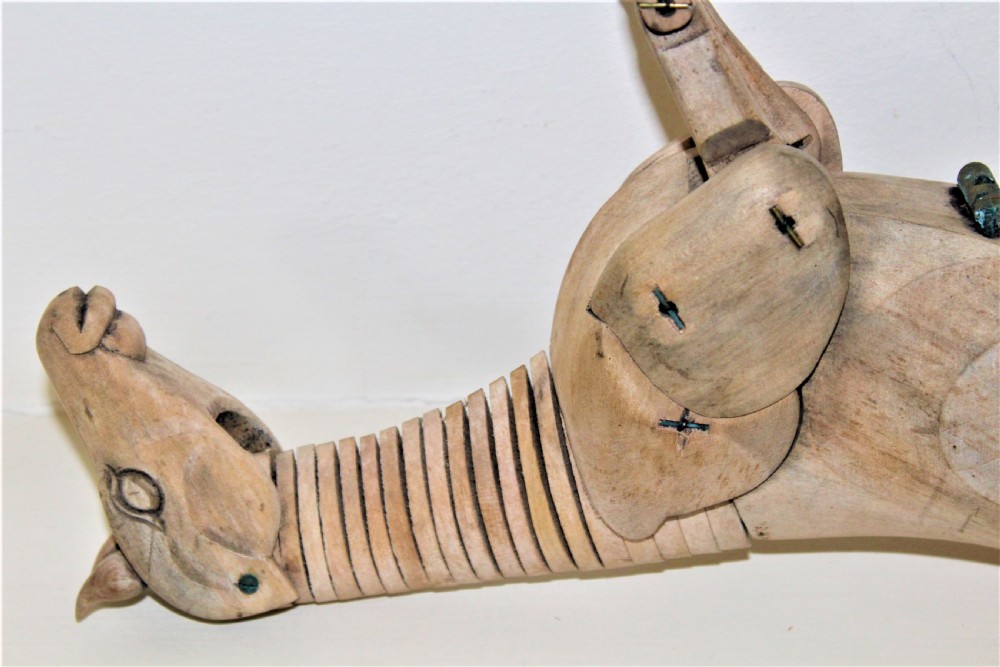 Wooden Artists Vintage Lay Horse View IX