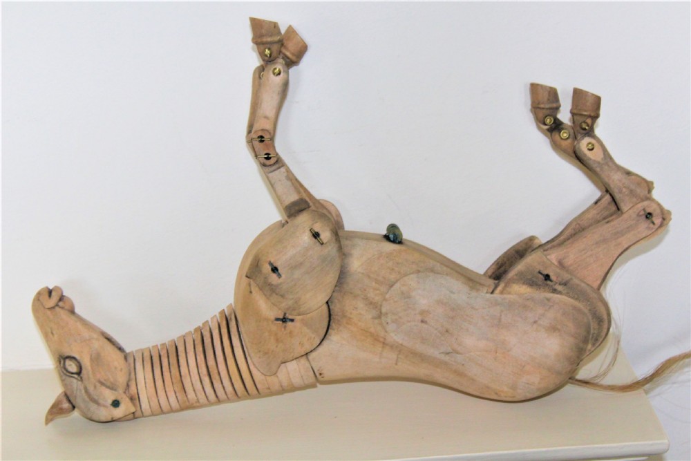 Wooden Artists Vintage Lay Horse View XI