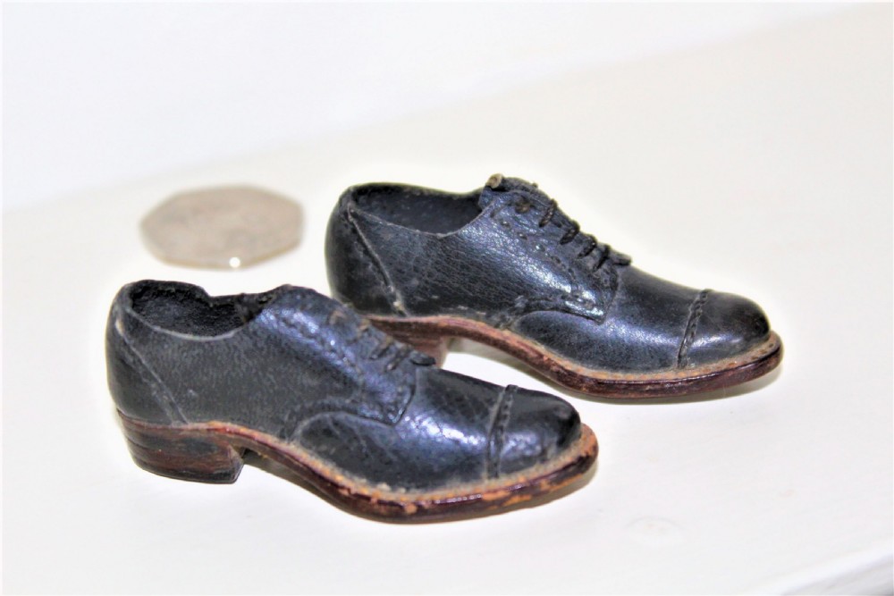 A Pair of Tiny Hand Made Leather Shoes View II