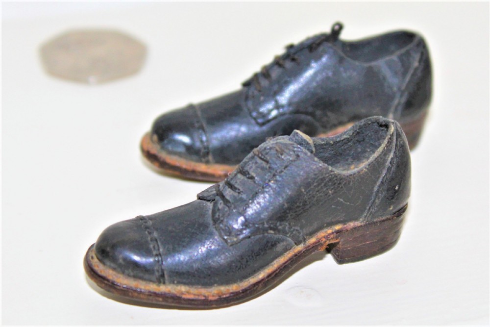 A Pair of Tiny Hand Made Leather Shoes View III