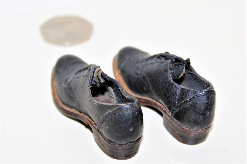A Pair of Tiny Hand Made Leather Shoes View IV