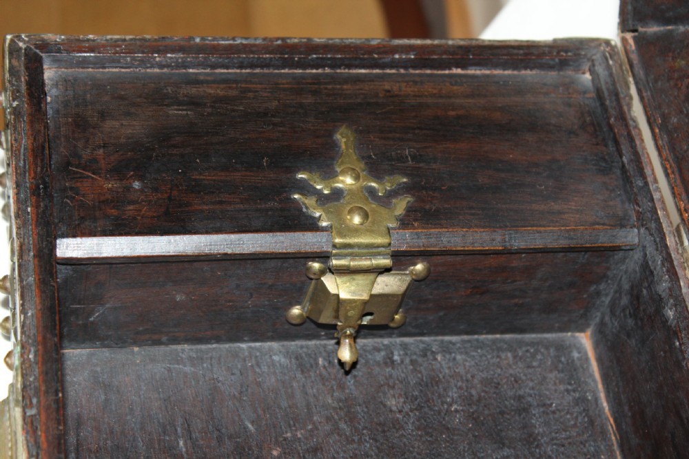 Large ethnic hand painted Nettur Petti jewellery Box from Kerala View II
