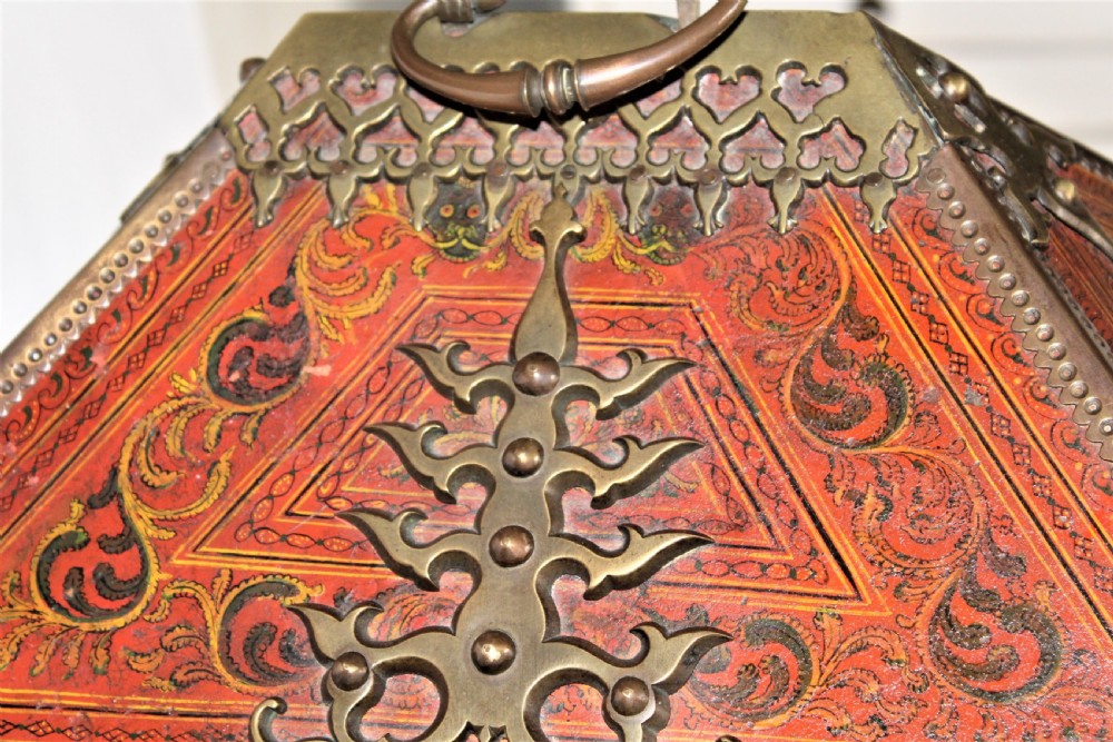 Large ethnic hand painted Nettur Petti jewellery Box from Kerala View III