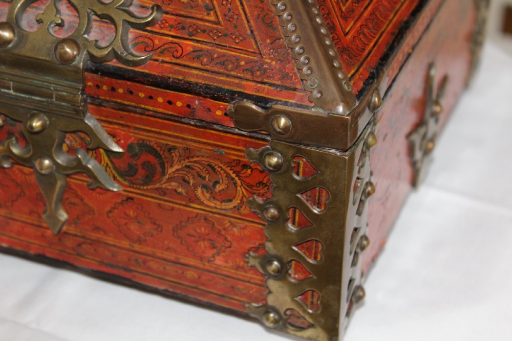 Large ethnic hand painted Nettur Petti jewellery Box from Kerala View VII