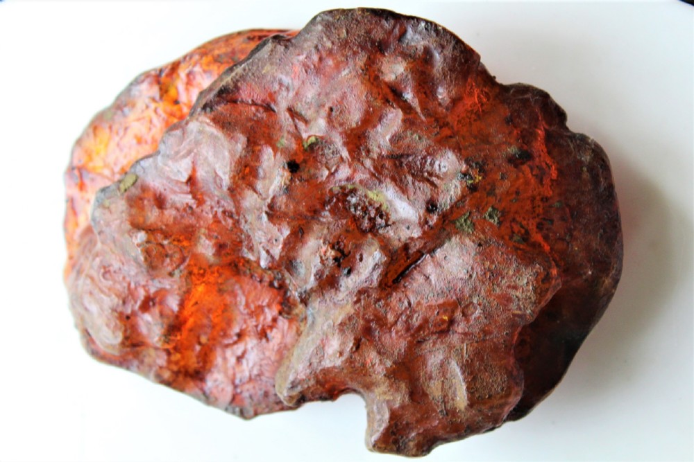 A wonderful large example of an Amber boulder in its natural form The light filters through as if illuminated from the inside  View XI