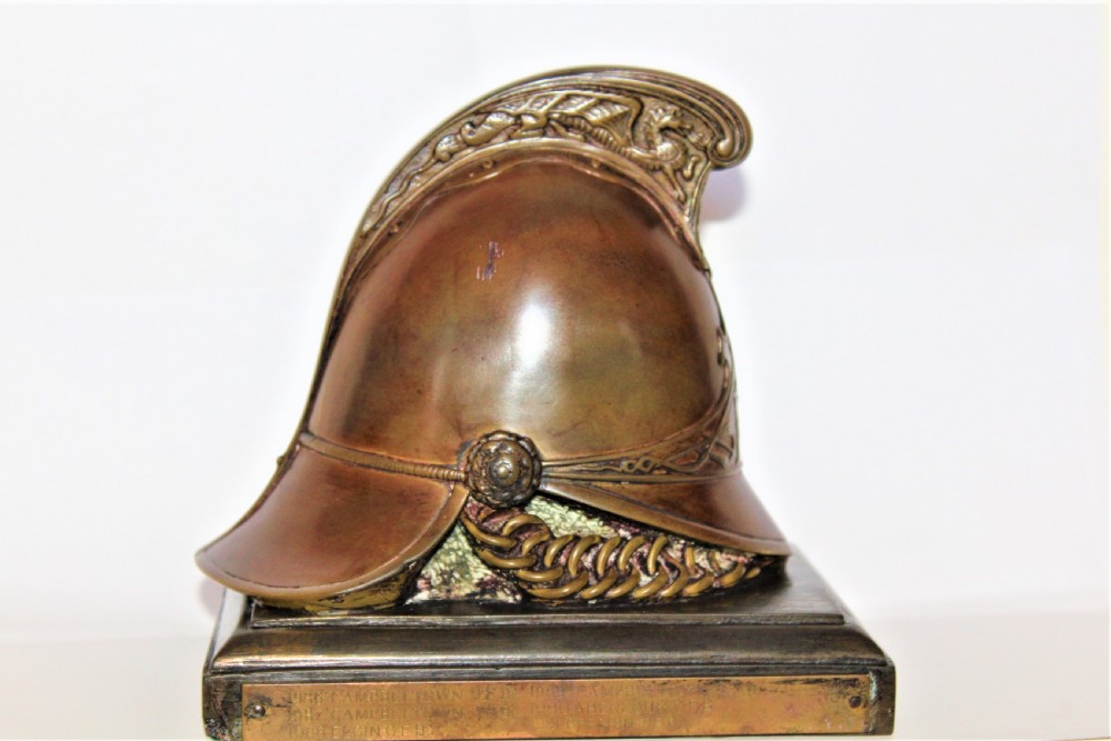 A fine quality large helmet desk paper weight  View II