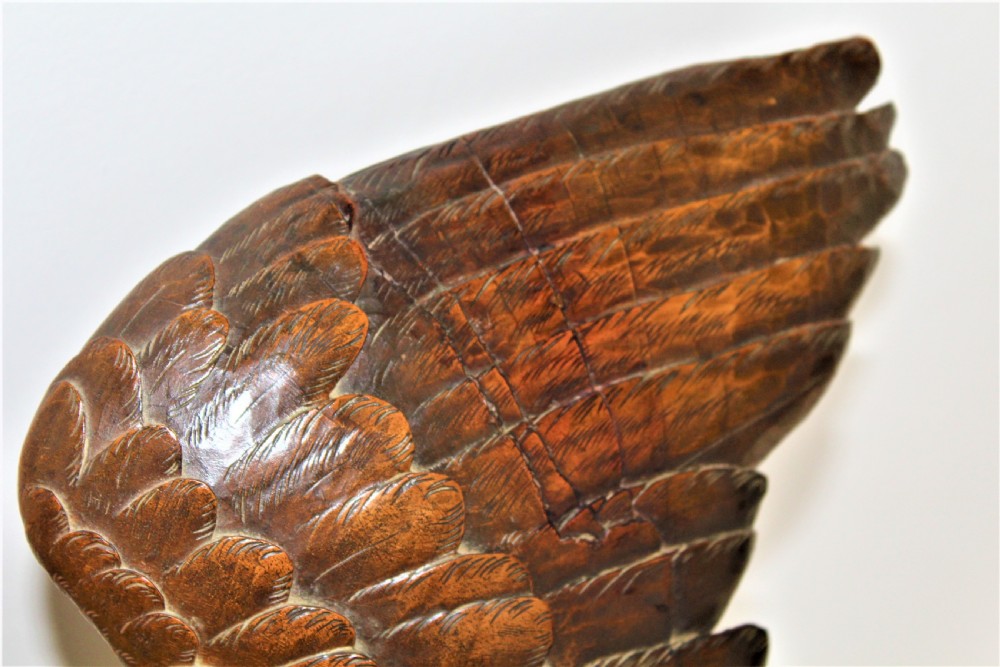A superb and finely carved wood eagle of large proportions  View VIII