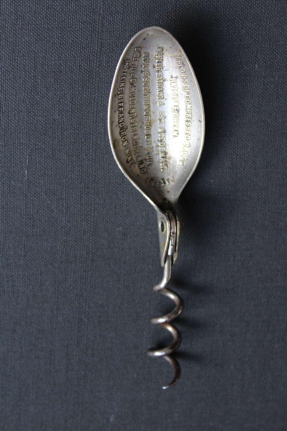An English hazeline folding spoon and corkscrew View II