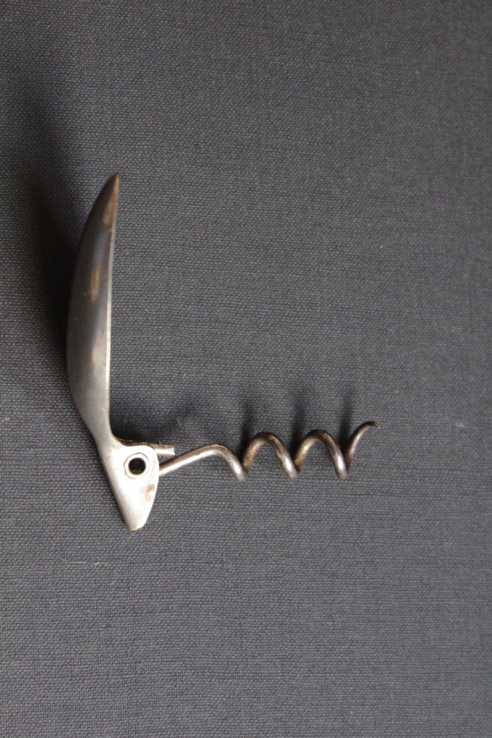 An English hazeline folding spoon and corkscrew View V
