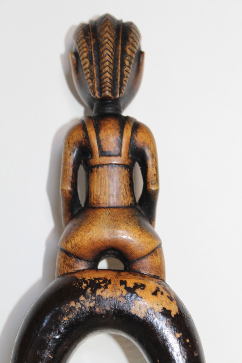 A very finely carved wood African slingshot  View IV