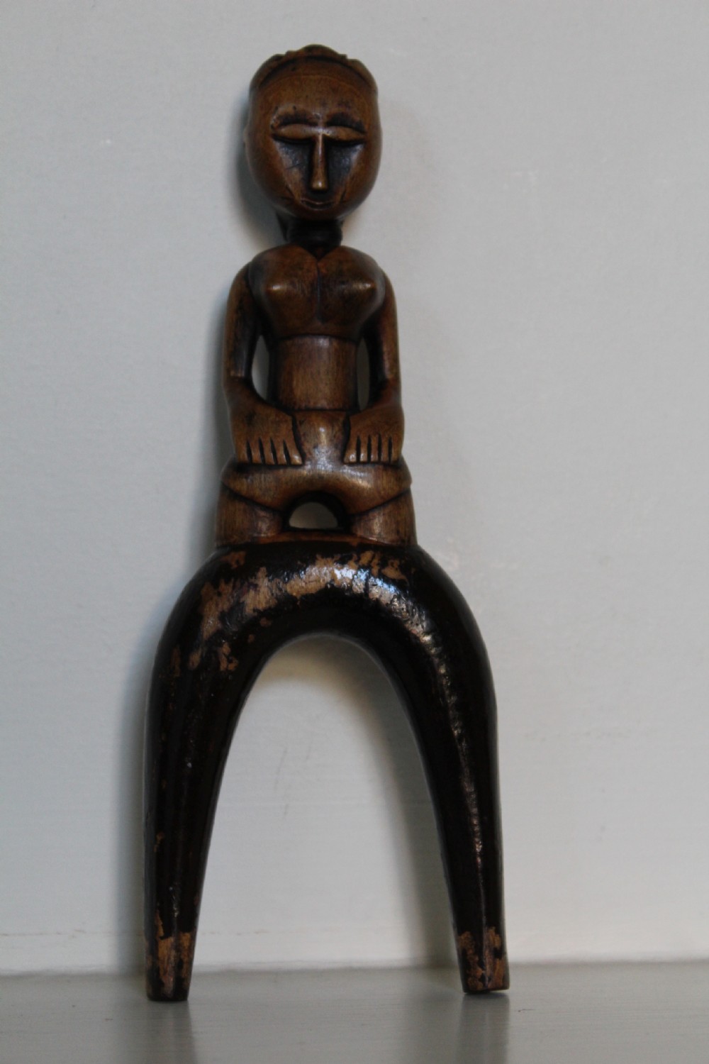 A very finely carved wood African slingshot  View VII