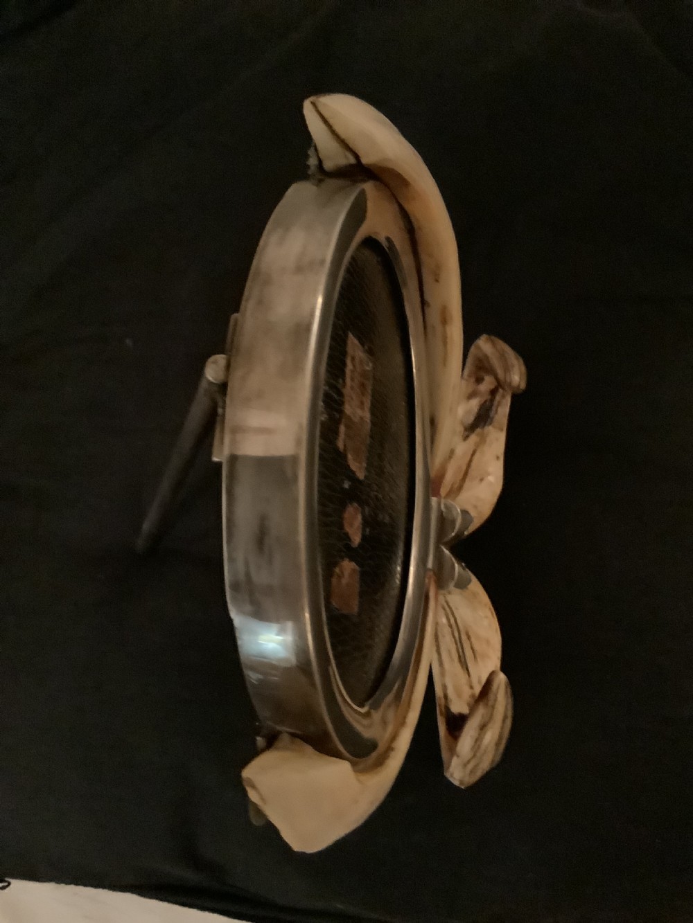 A  very attractive and decorative picture frame surrouded by boars tusks View VI