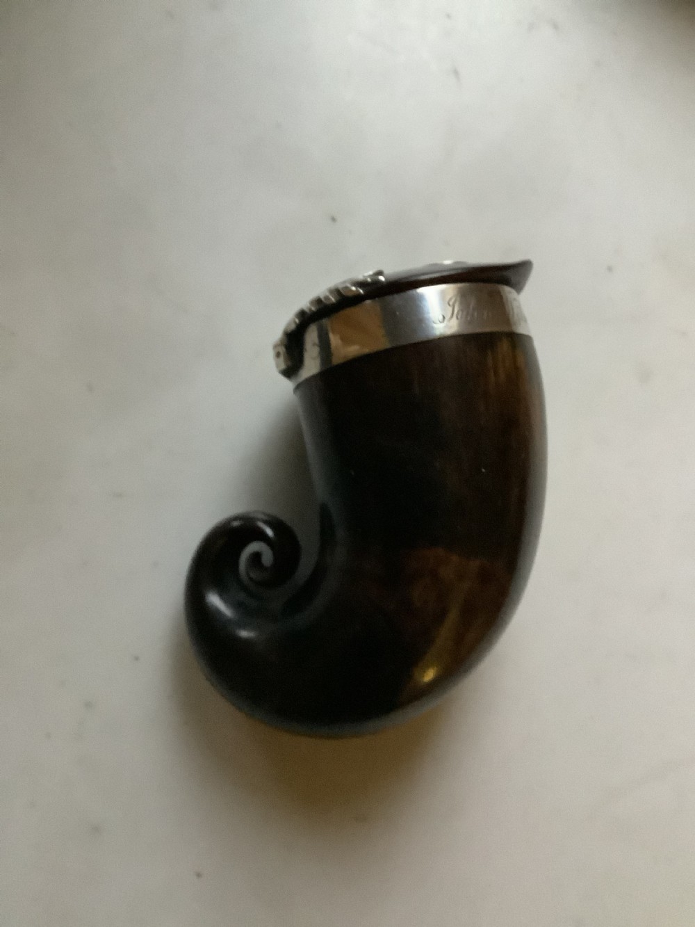 A delightful smaller than usual Scottish horn snuff mull View VII
