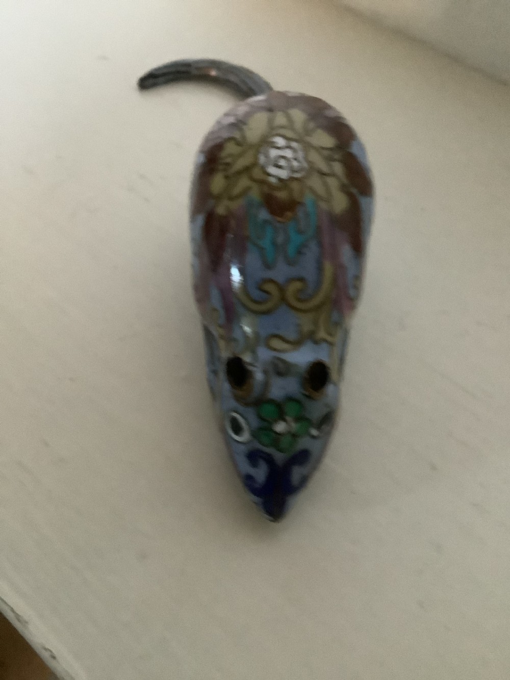 A small charming Chinese cloisonne mouse  View IV