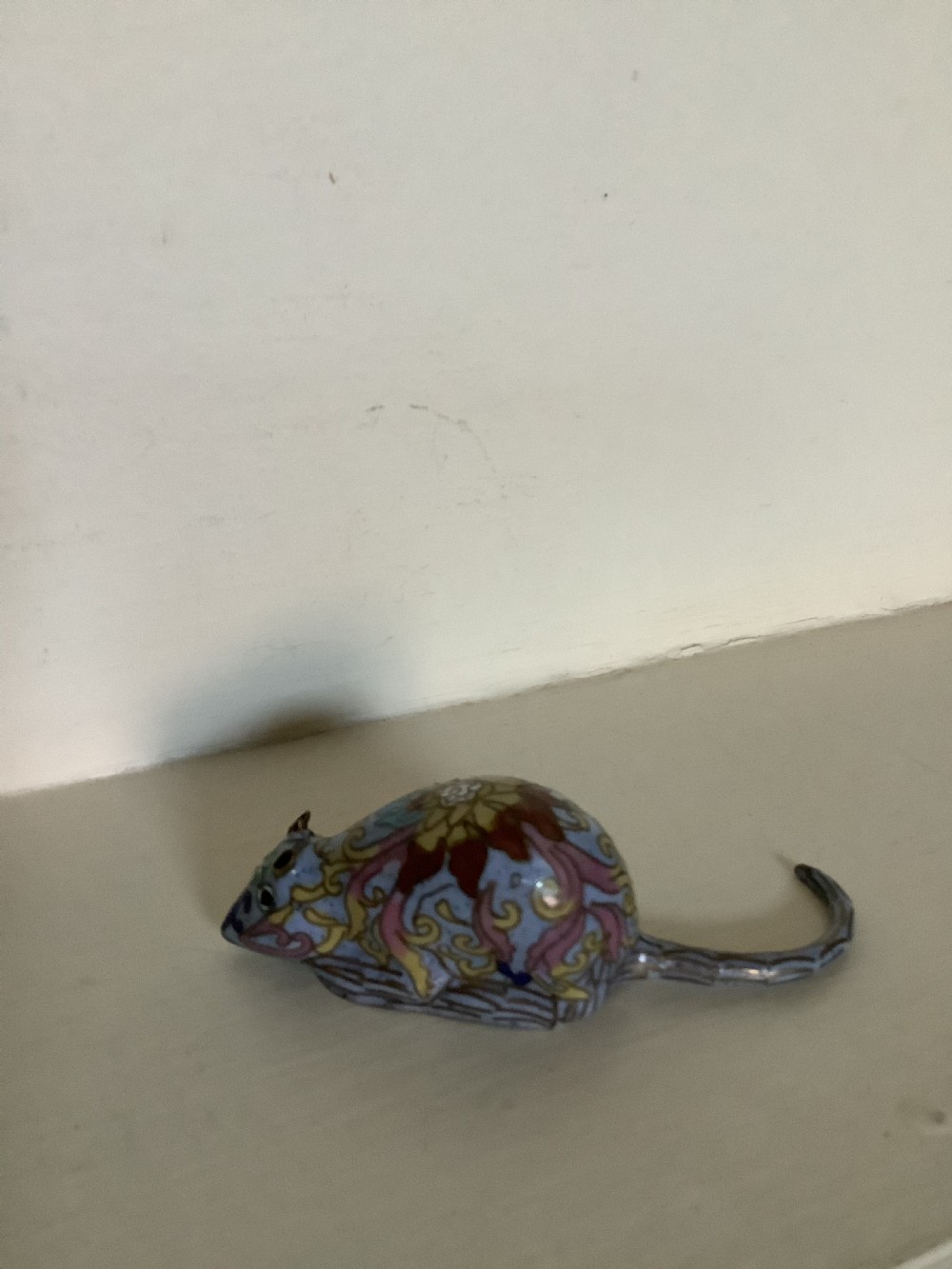 A small charming Chinese cloisonne mouse  View V