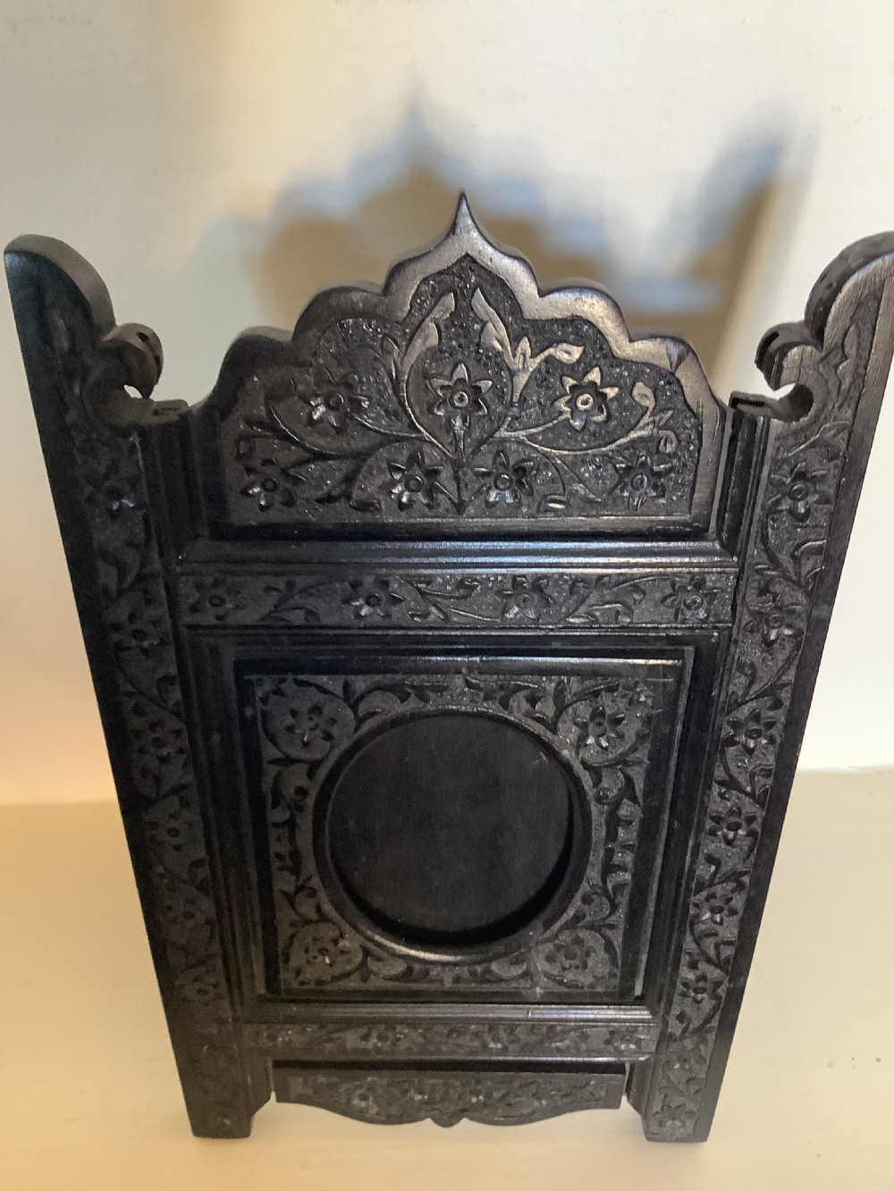 A very finely carved solid ebony Indian photo frame View VI
