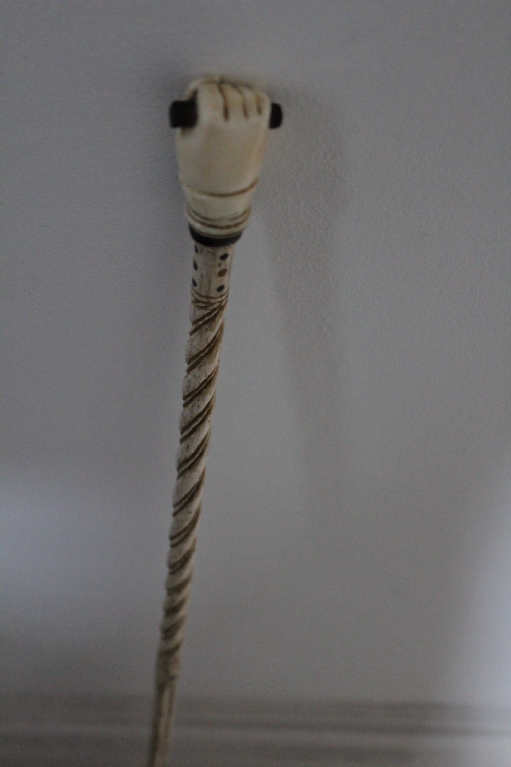 A fine and early mariners whalebone walking stick  View IV