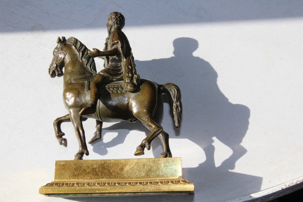A very finely cast small Grand Tour bronze of an equestrian  View IV