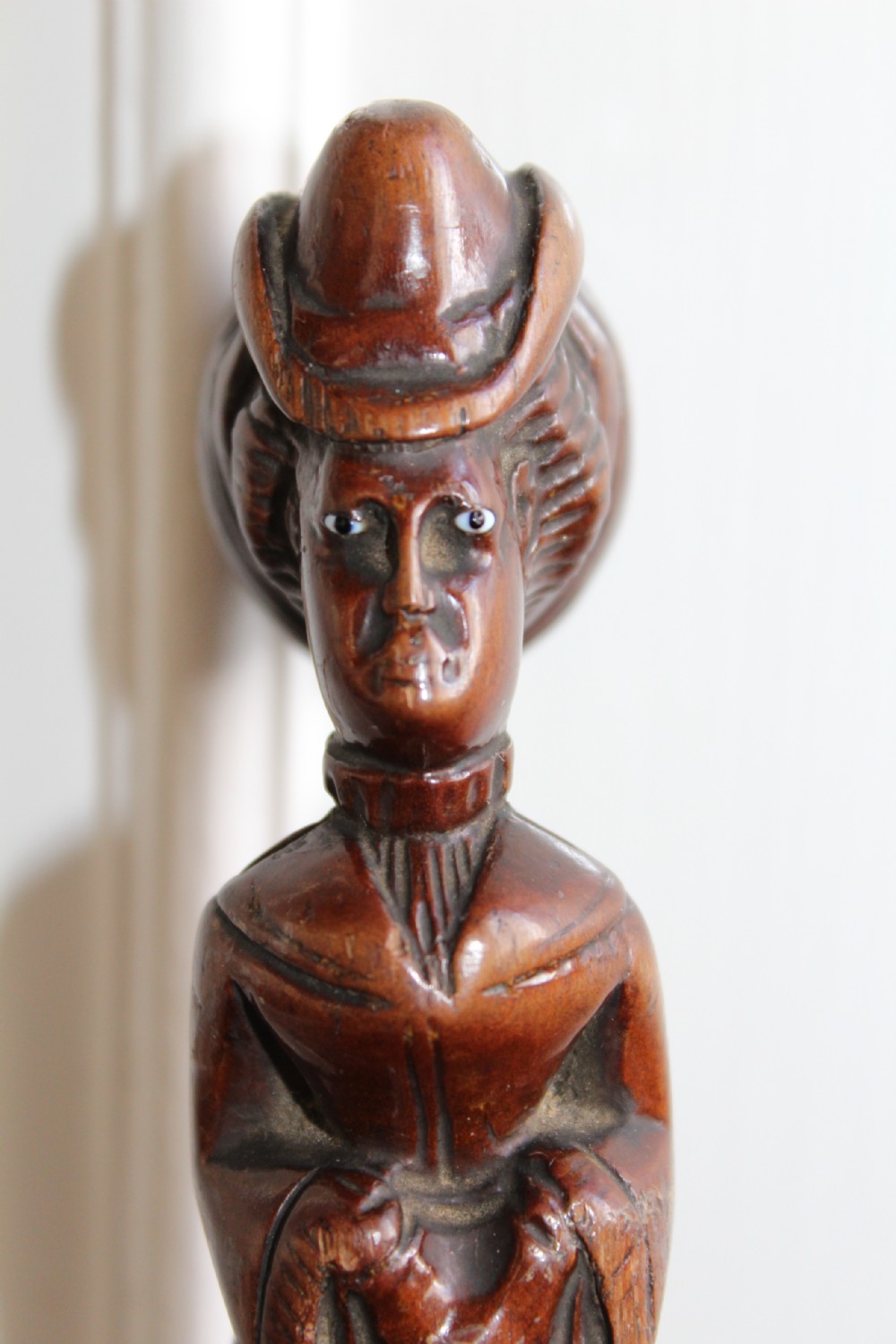 A superbly carved walking stick carved from one piece of wood View V
