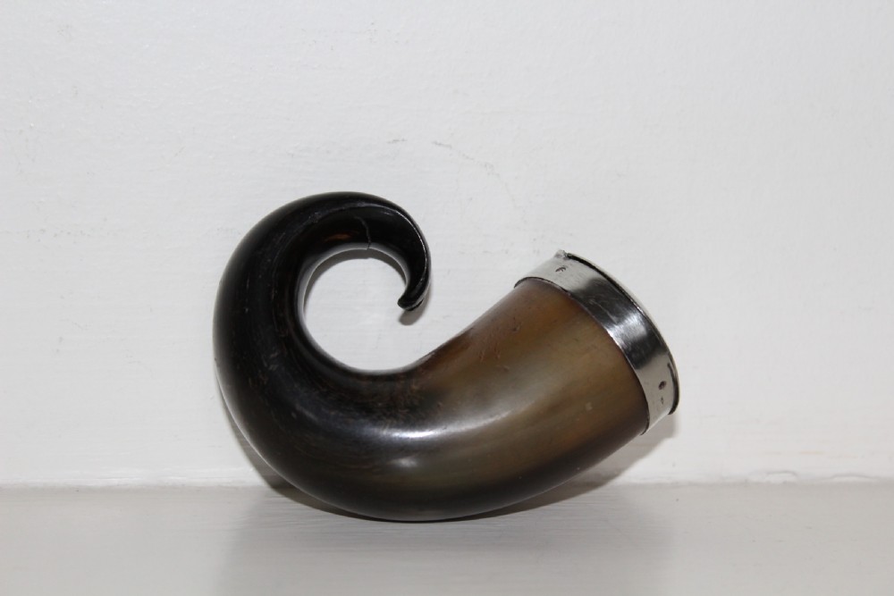 A nice size rams horn snuff mull  View II