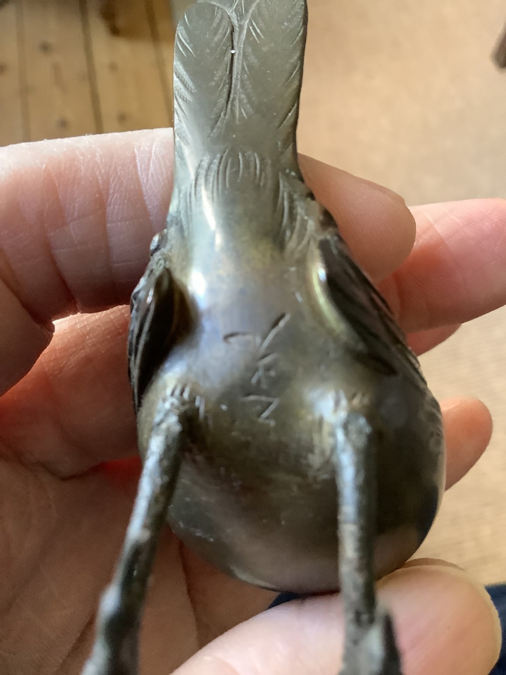 A delightful 19th century Japanese bronze in the form of two gourds View VII