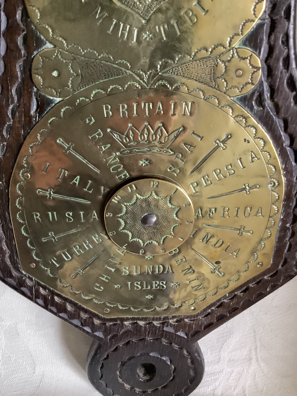 A superb collectable 18th century brass sundial  View III