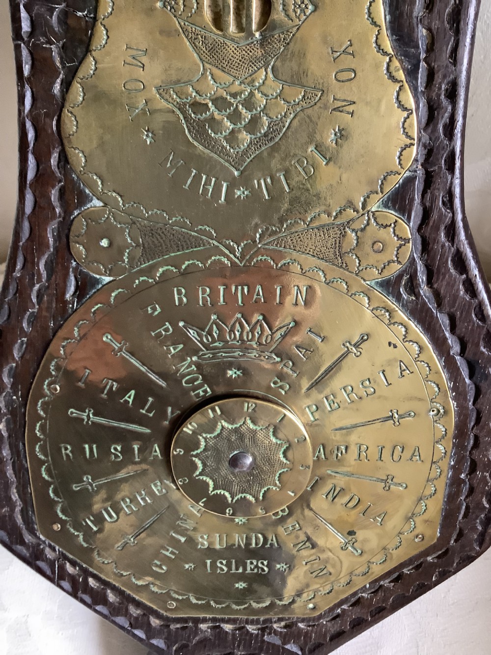 A superb collectable 18th century brass sundial  View VI
