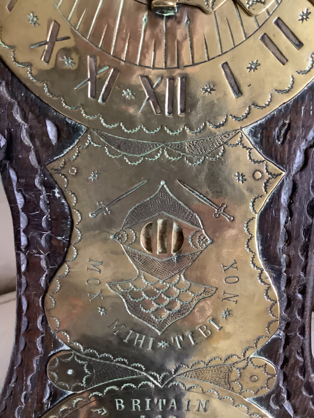 A superb collectable 18th century brass sundial  View VIII