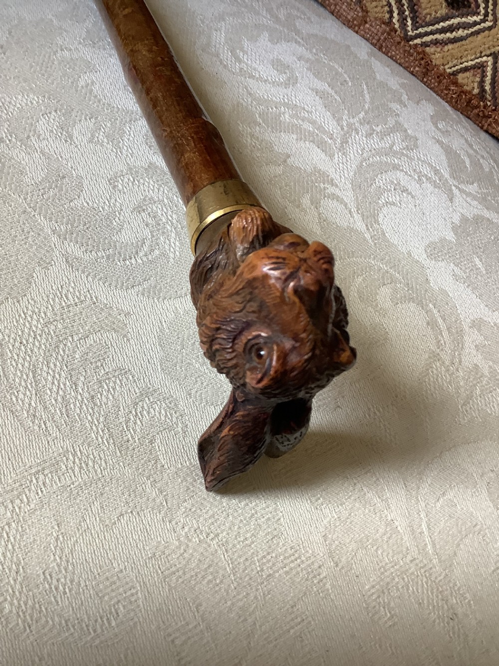 A superb19th century gnarled wood walking stick handle  View VI
